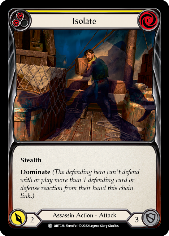 Isolate (Yellow) [OUT028] (Outsiders)  Rainbow Foil | The CG Realm