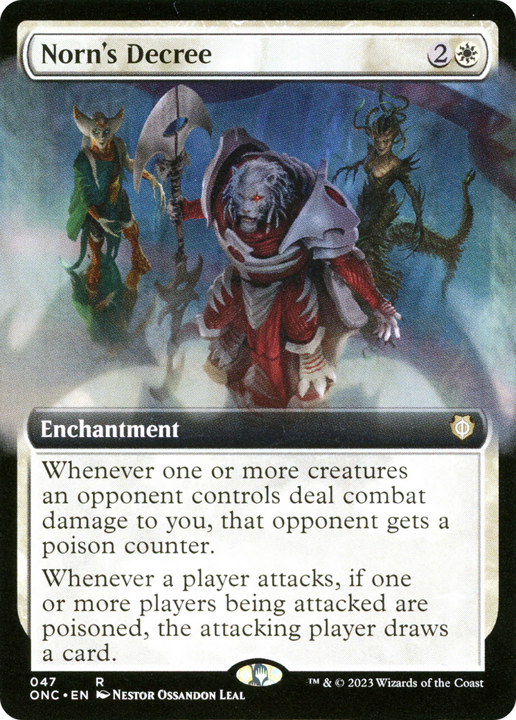Norn's Decree (Extended Art) [Phyrexia: All Will Be One Commander] | The CG Realm