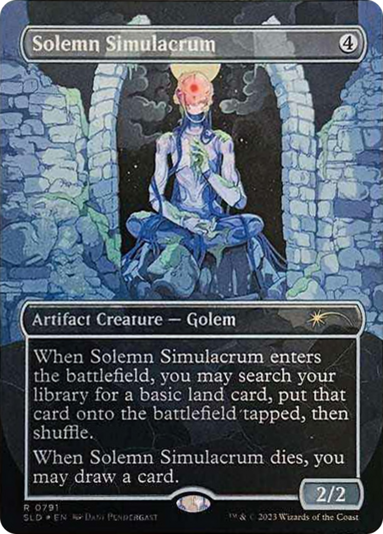 Solemn Simulacrum (0791) (Borderless) [Secret Lair Drop Series] | The CG Realm