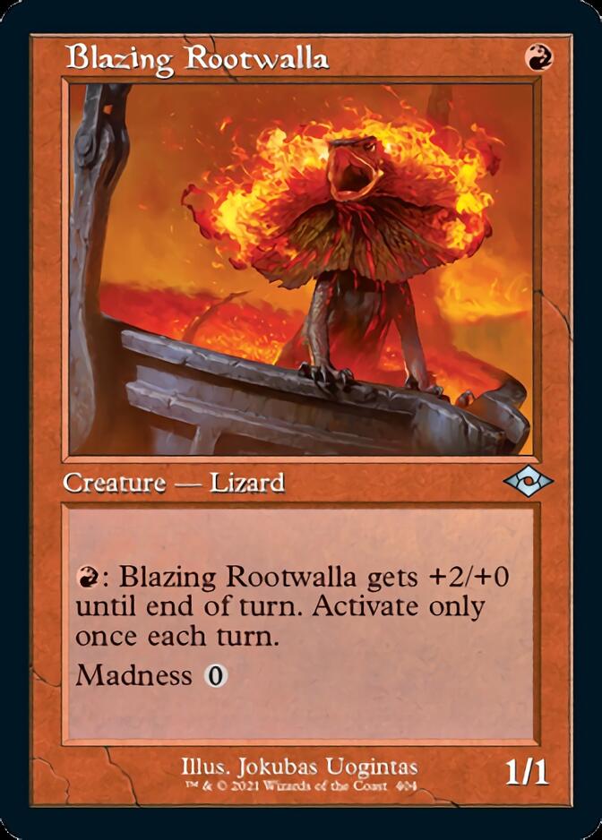 Blazing Rootwalla (Retro Frame) (MH2-404) - Modern Horizons 2 Foil