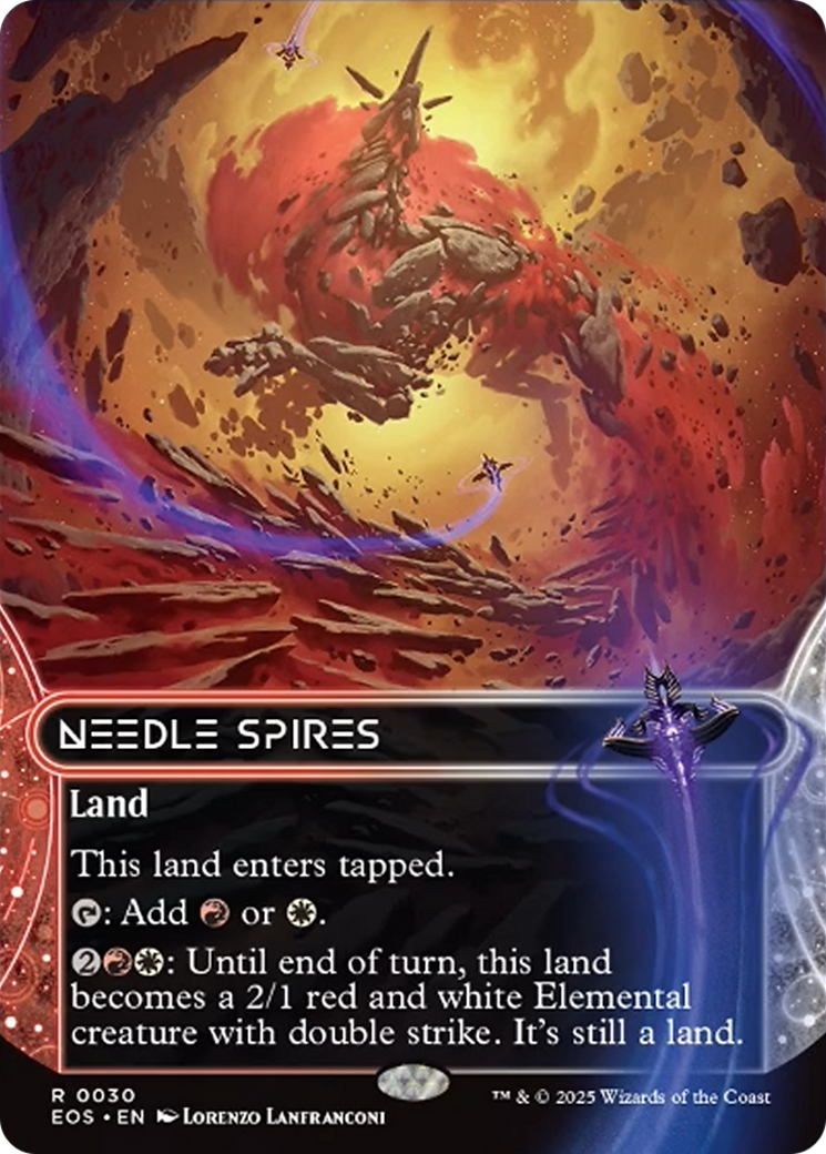 Needle Spires (0030) (Borderless) [Edge of Eternities: Stellar Sights] | The CG Realm