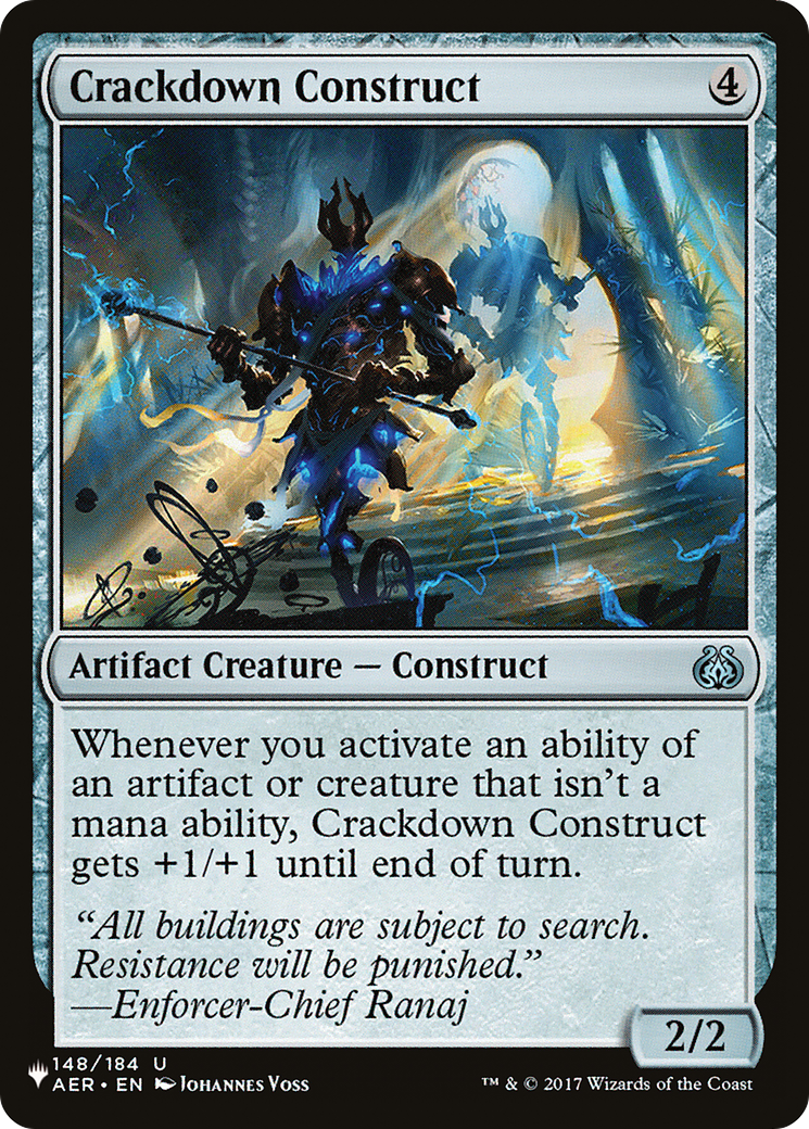 Crackdown Construct [The List] | The CG Realm