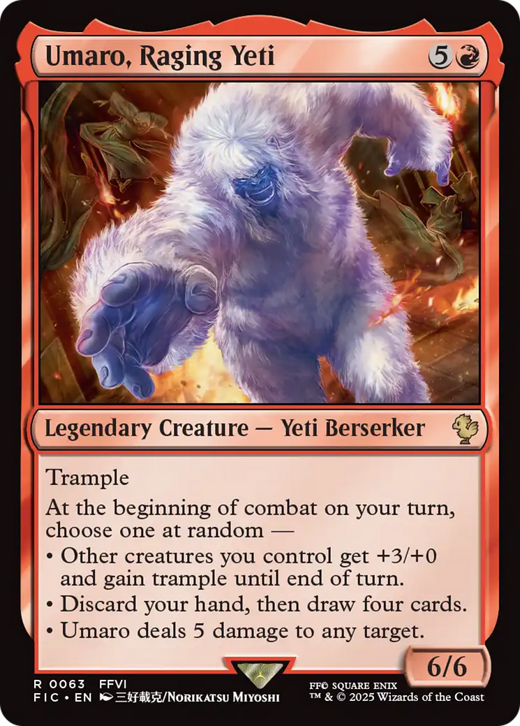 Umaro, Raging Yeti [FINAL FANTASY Commander] | The CG Realm