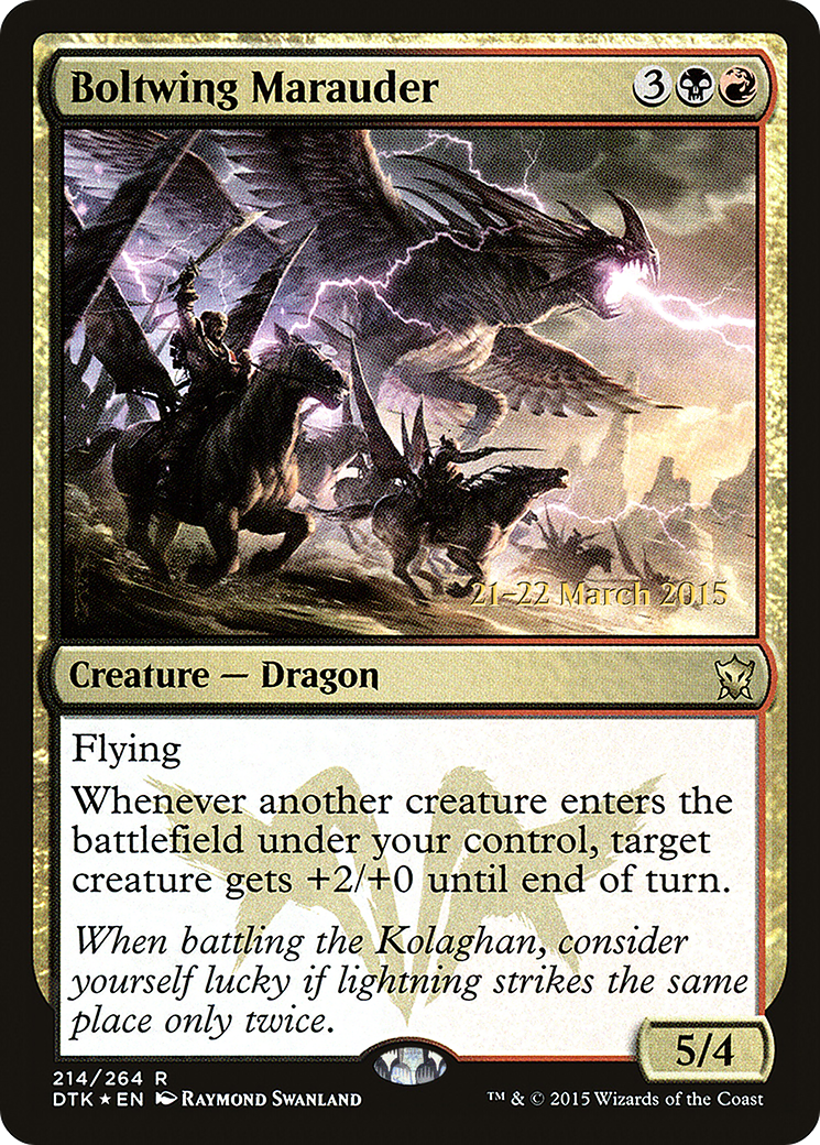 Boltwing Marauder (PRE-214) - Dragons of Tarkir Promos Foil
