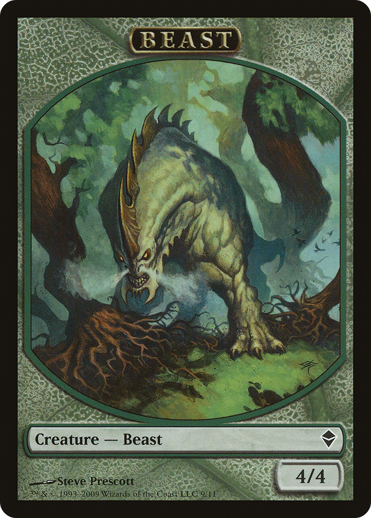 Beast Token (ZEN-009) - Zendikar Tokens