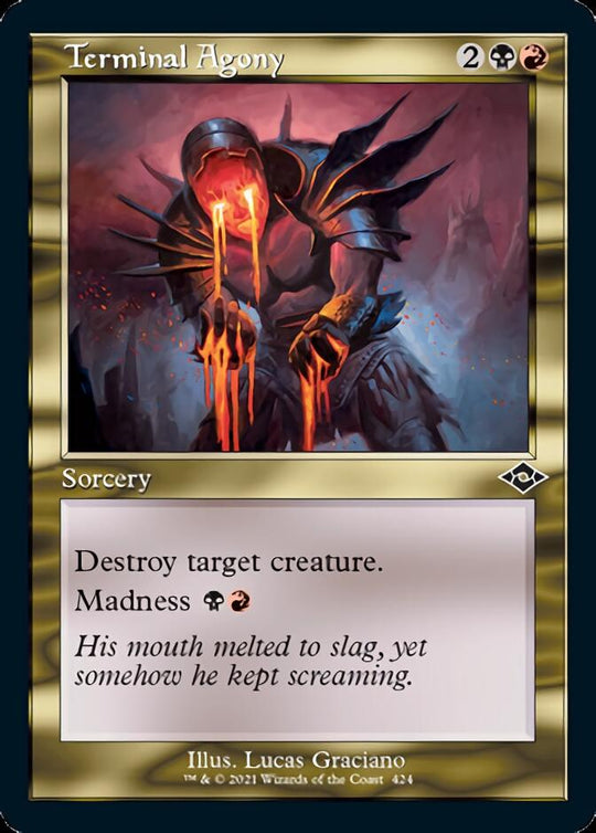 Terminal Agony (Retro Frame) (MH2-424) - Modern Horizons 2 Foil