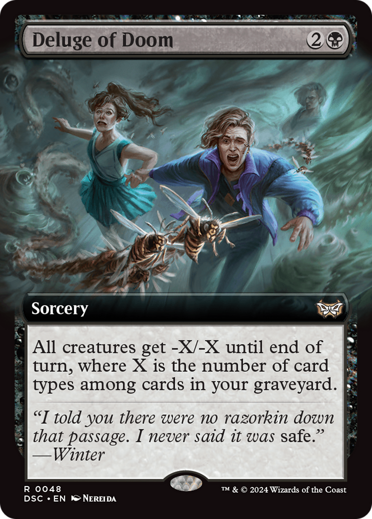 Deluge of Doom (Extended Art) [Duskmourn: House of Horror Commander] | The CG Realm