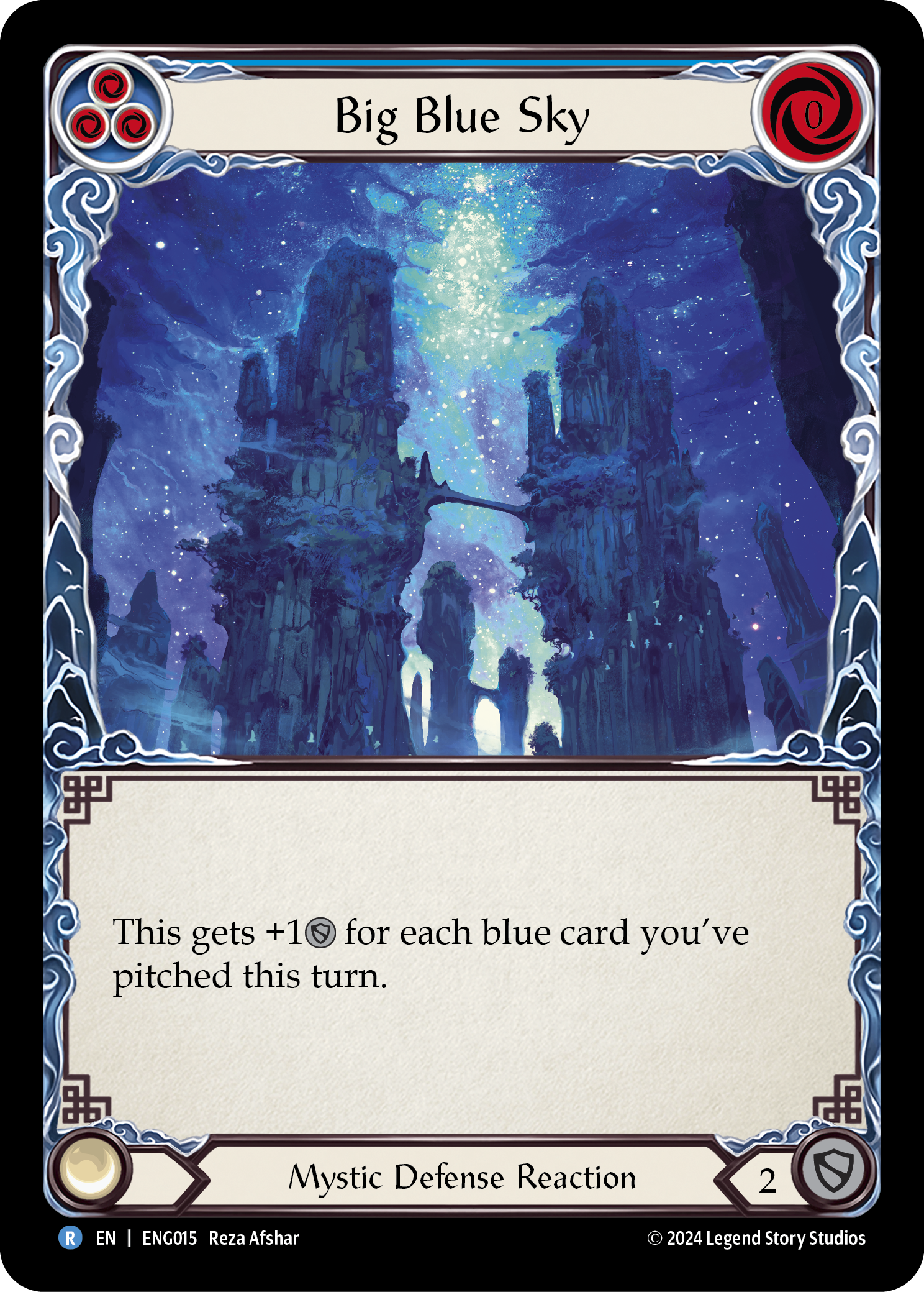 Big Blue Sky [ENG015] (Part the Mistveil Enigma Blitz Deck) | The CG Realm