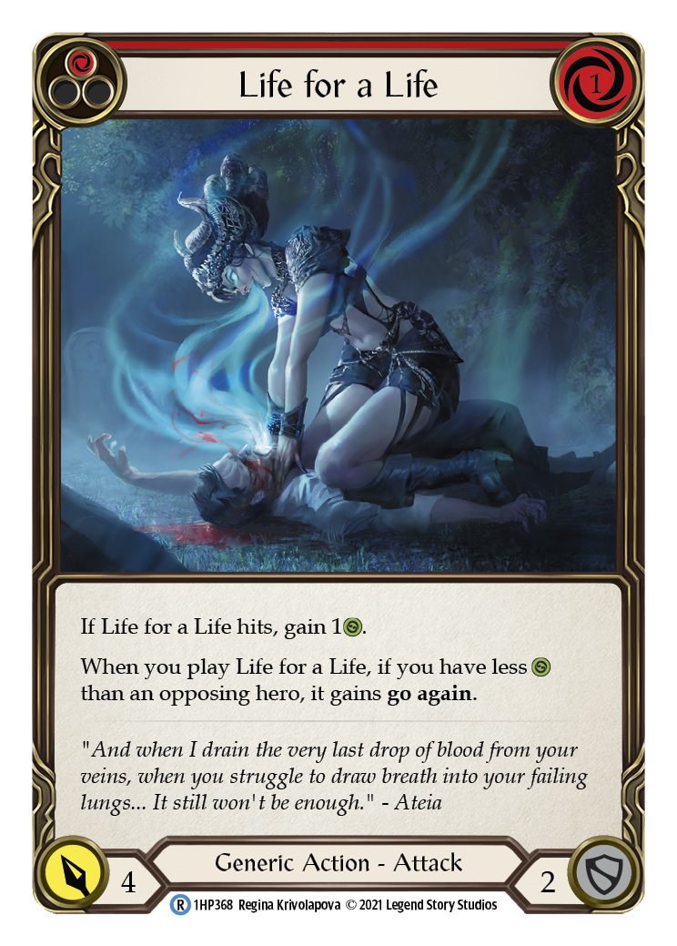 Life for a Life (Red) [1HP368] (History Pack 1) | The CG Realm