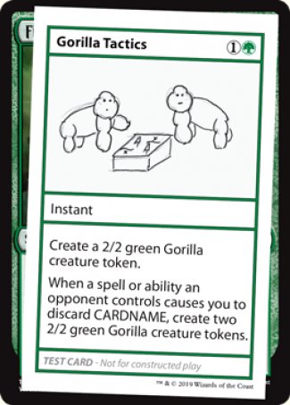 Gorilla Tactics (2021 Edition) [Mystery Booster Playtest Cards] | The CG Realm
