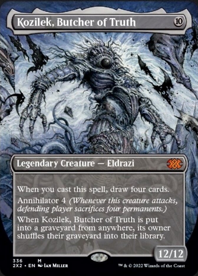 Kozilek, Butcher of Truth (Borderless Alternate Art) [Double Masters 2022] | The CG Realm