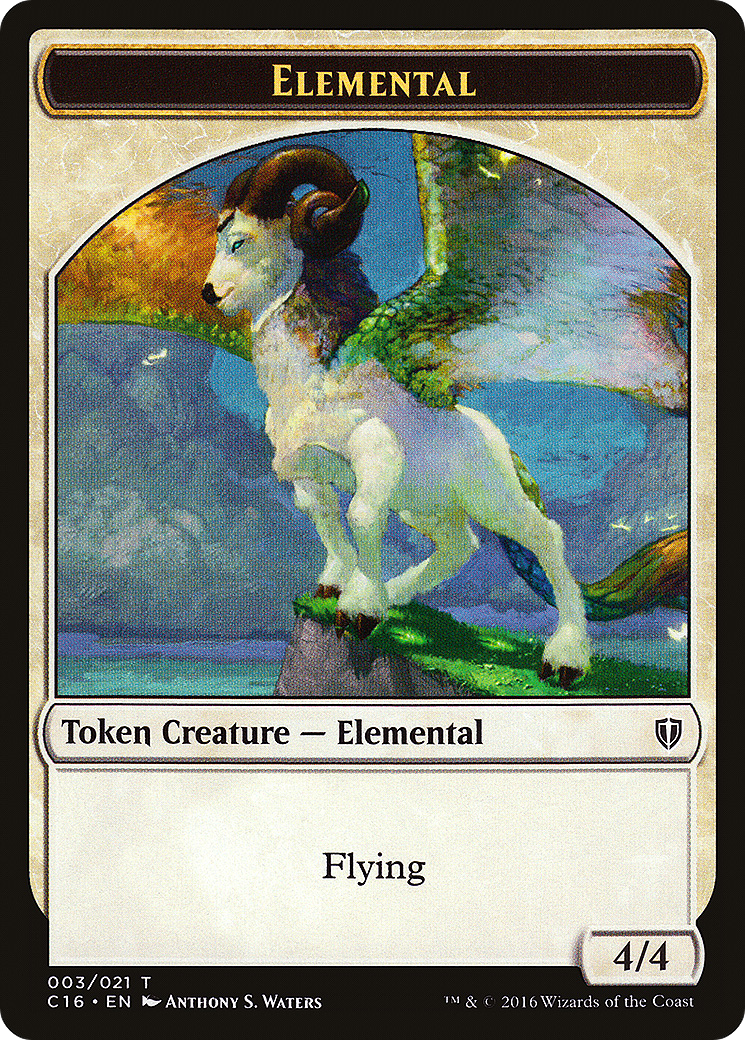 Elemental // Soldier Double-Sided Token (C16-3 // 5) - Commander 2016 Tokens