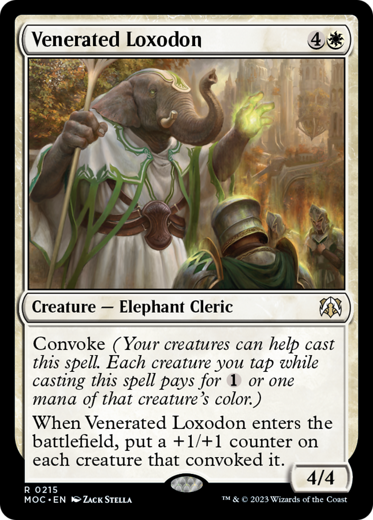 Venerated Loxodon [March of the Machine Commander] | The CG Realm
