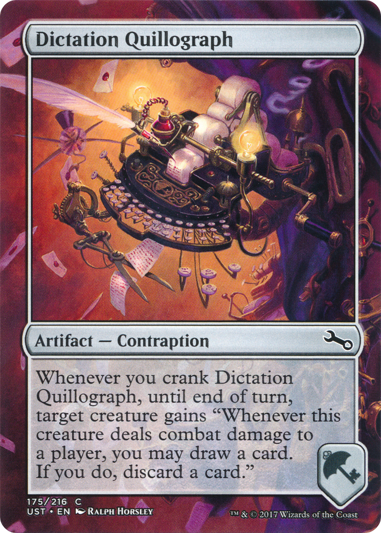 Dictation Quillograph (UST-175) - Unstable (Borderless)