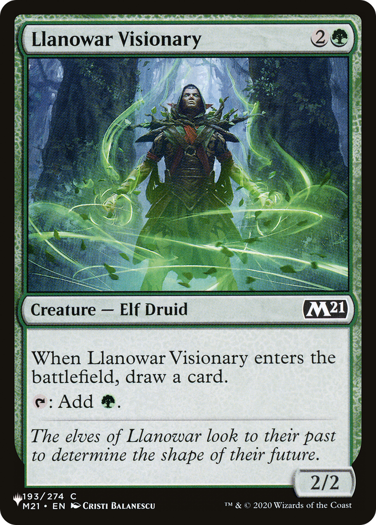 Llanowar Visionary [The List] | The CG Realm