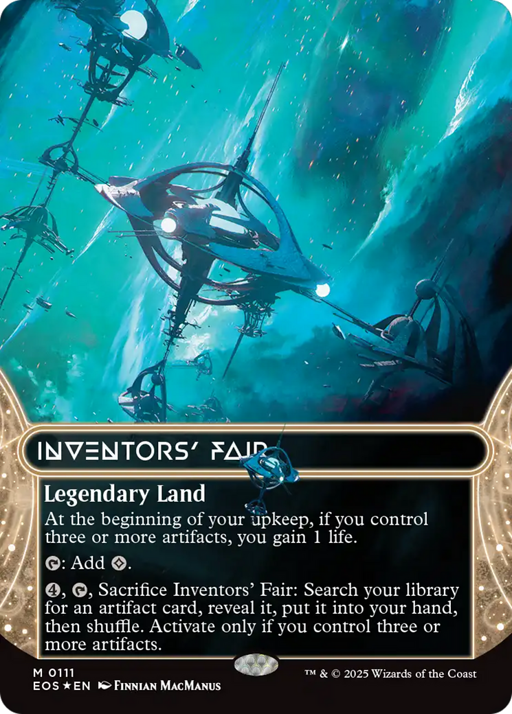 Inventors' Fair (0111) (Borderless) (Galaxy Foil) [Edge of Eternities: Stellar Sights] | The CG Realm