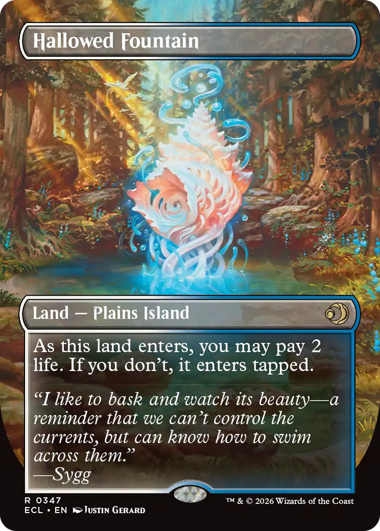 Hallowed Fountain (Borderless) [Lorwyn Eclipsed] | The CG Realm