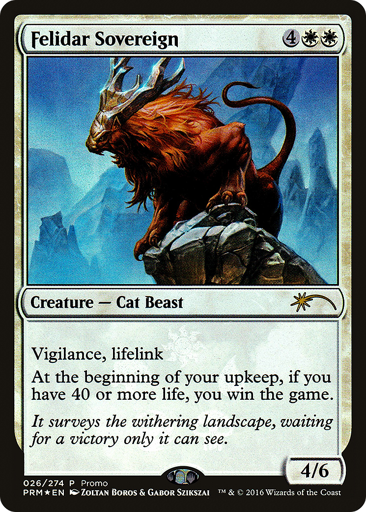 Felidar Sovereign (MEDIA-026) - Battle for Zendikar Promos Foil