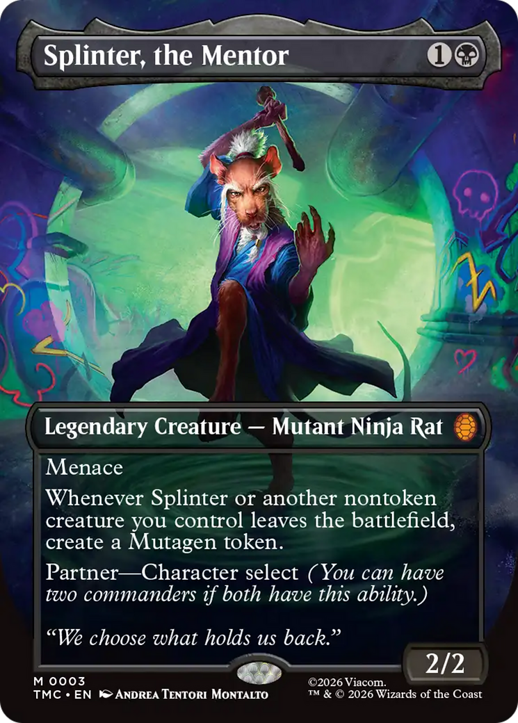 Splinter, the Mentor (Borderless) [Teenage Mutant Ninja Turtles Commander] | The CG Realm