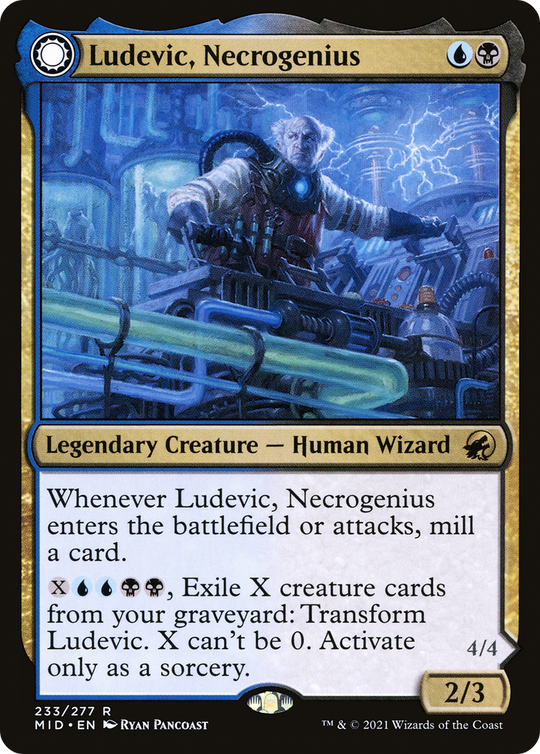 Ludevic, Necrogenius (MID-233) - Innistrad: Midnight Hunt: (Double Faced Transform)