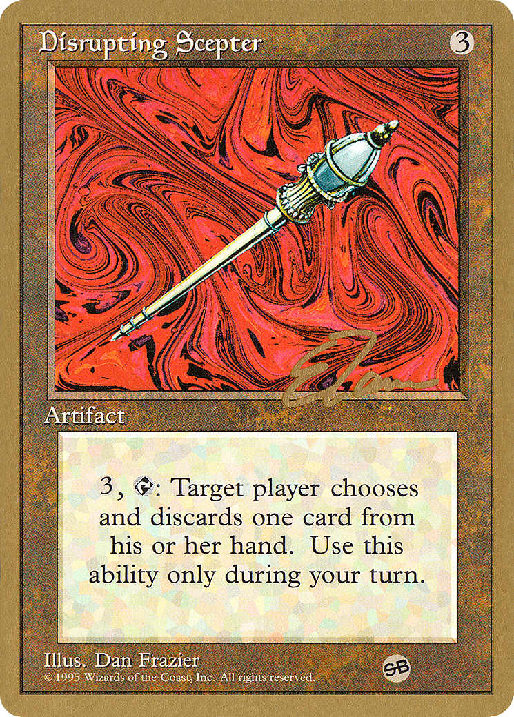 Disrupting Scepter - 1996 Eric Tam (4ED) (SB) (WCD-) - Pro Tour Collector Set