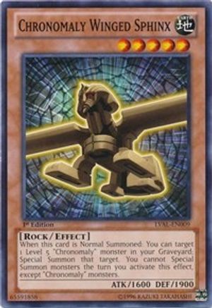 Chronomaly Winged Sphinx (LVAL-EN009) - Legacy of the Valiant Unlimited