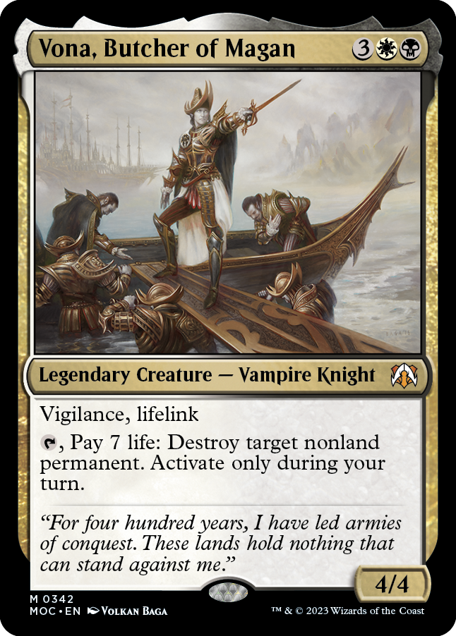Vona, Butcher of Magan [March of the Machine Commander] | The CG Realm