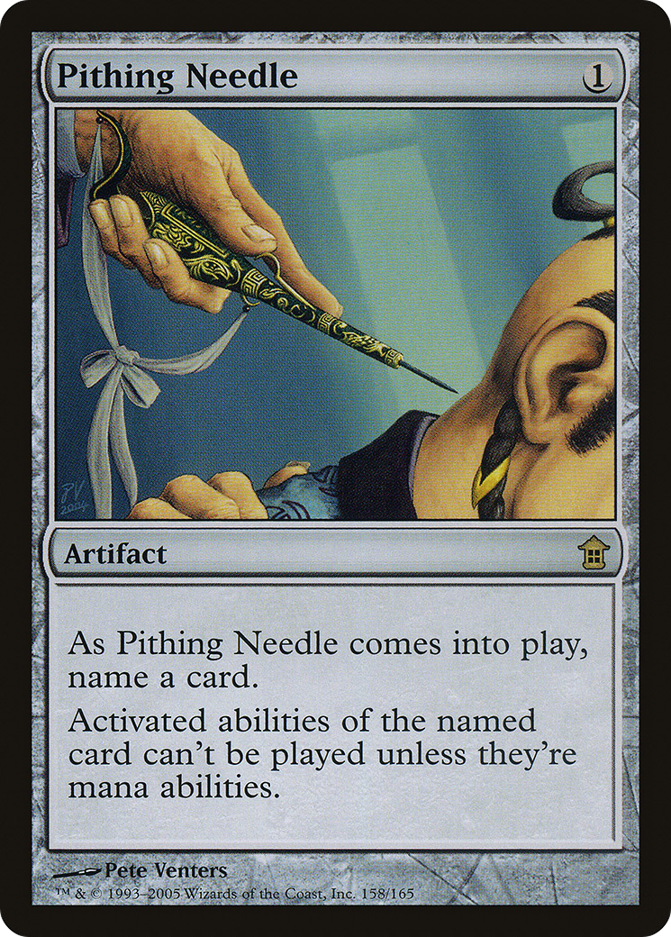 Pithing Needle (SOK-158) - Saviors of Kamigawa