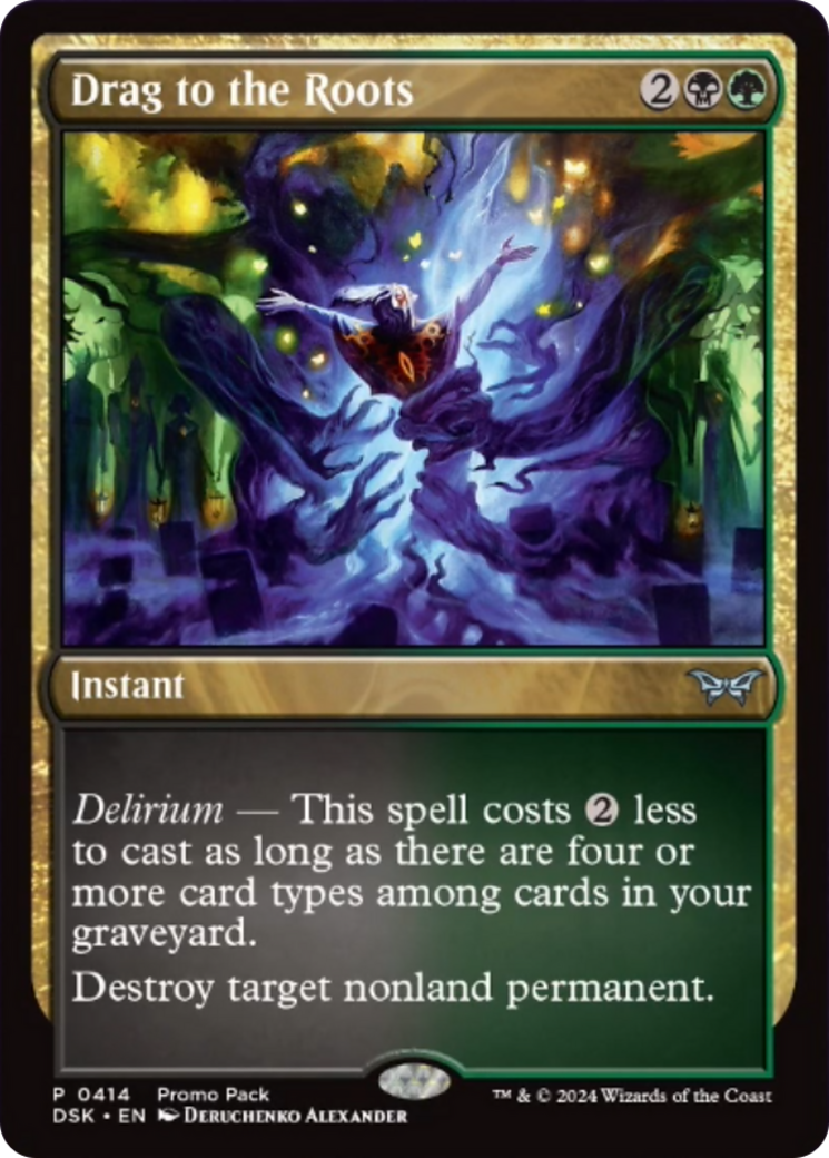 Drag to the Roots (Promo Pack) [Duskmourn: House of Horror Promos] | The CG Realm