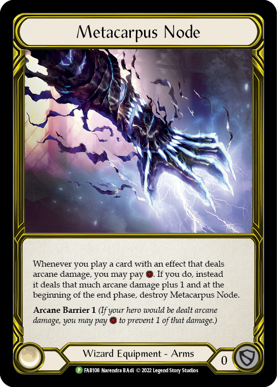 Metacarpus Node (Golden) [FAB108] (Promo)  Cold Foil | The CG Realm