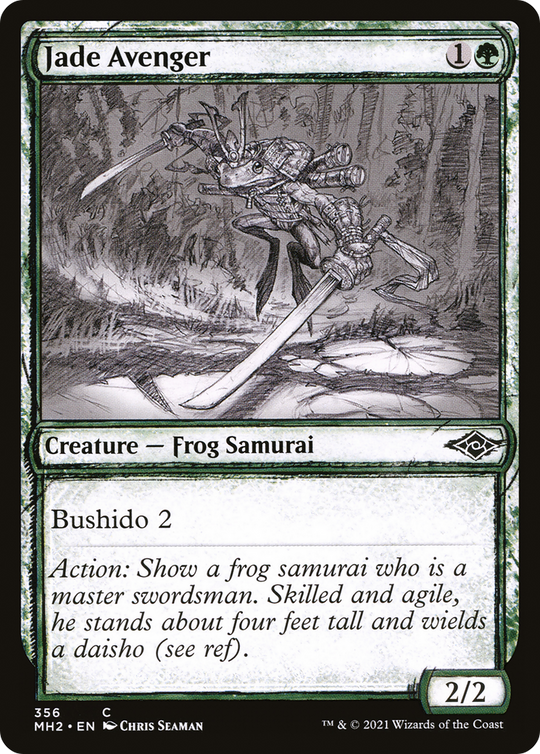 Jade Avenger (Showcase) (MH2-356) - Modern Horizons 2: (Showcase)