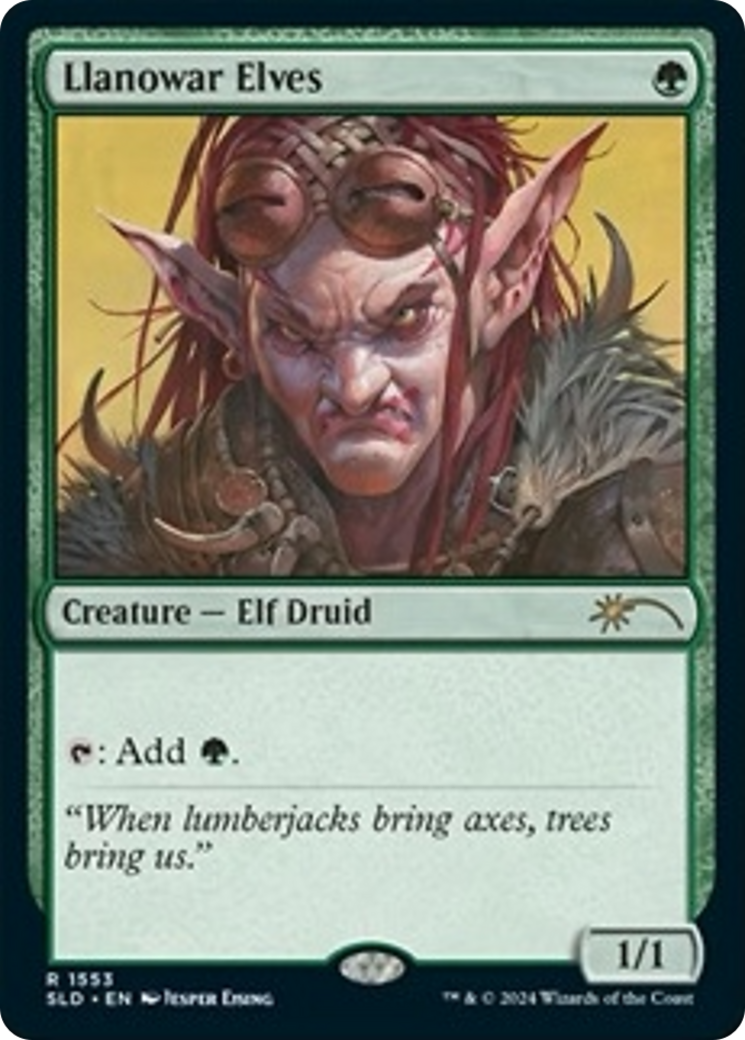 Llanowar Elves (1553) (Rainbow Foil) [Secret Lair Drop Series] | The CG Realm