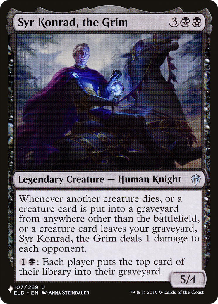 Syr Konrad, the Grim [The List] | The CG Realm