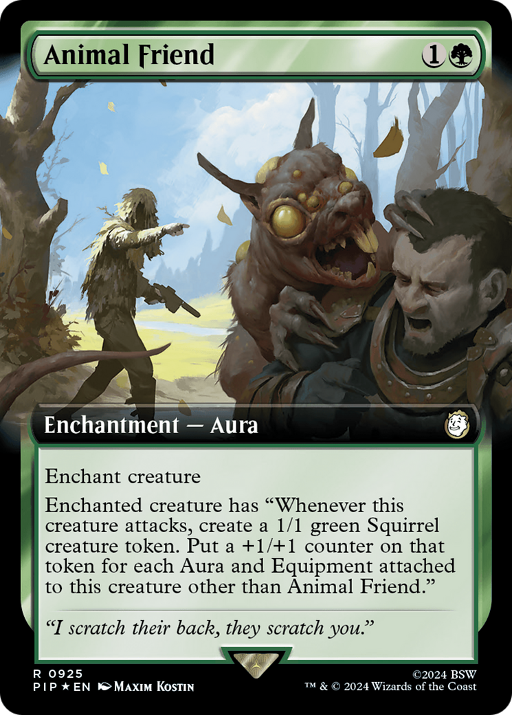 Animal Friend (Extended Art) (Surge Foil) [Fallout] | The CG Realm