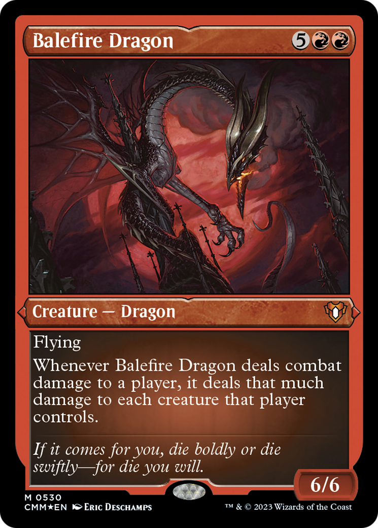 Balefire Dragon (Foil Etched) [Commander Masters] | The CG Realm