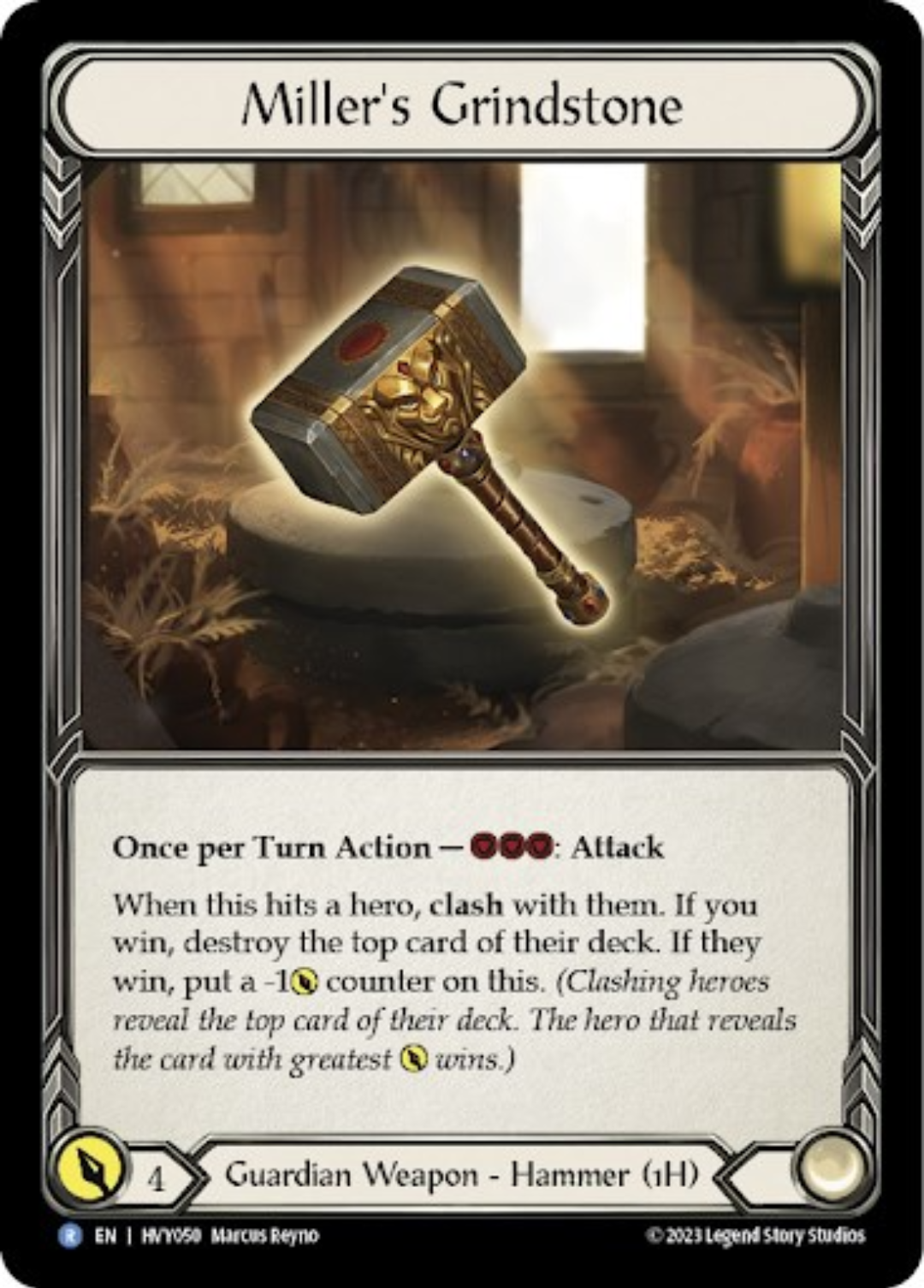 Miller's Grindstone [HVY050] (Heavy Hitters)  Cold Foil | The CG Realm
