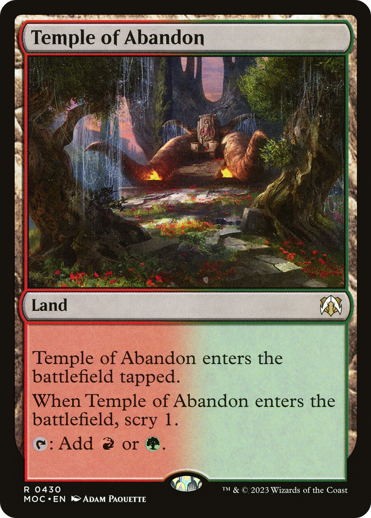 Temple of Abandon [March of the Machine Commander] | The CG Realm