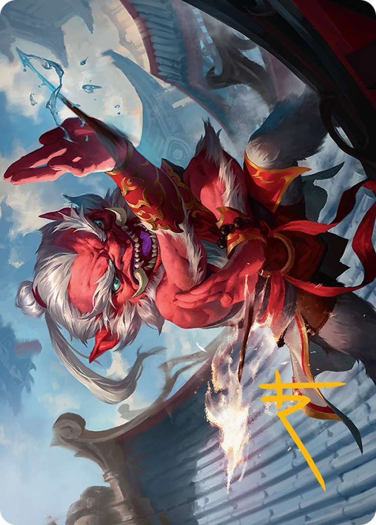 Devoted Duelist Art Card (15/54) [Tarkir: Dragonstorm Art Series] | The CG Realm