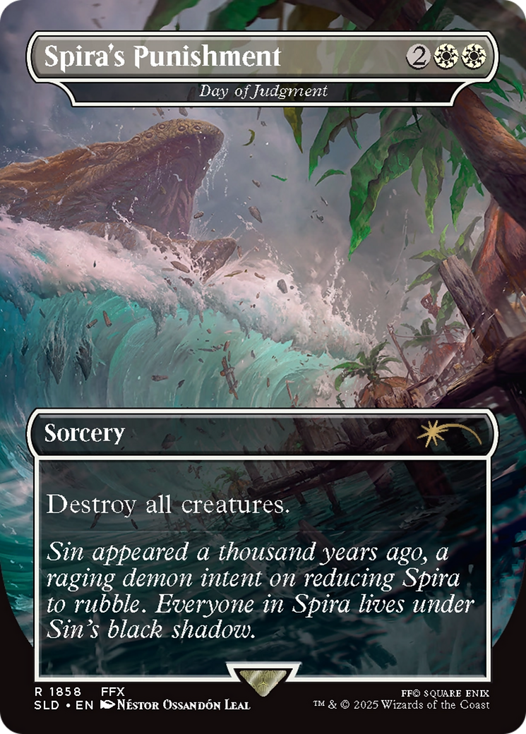 Spira's Punishment - Day of Judgment (SLD-1858) - Secret Lair Drop / Spira's Punishment (Borderless) Foil