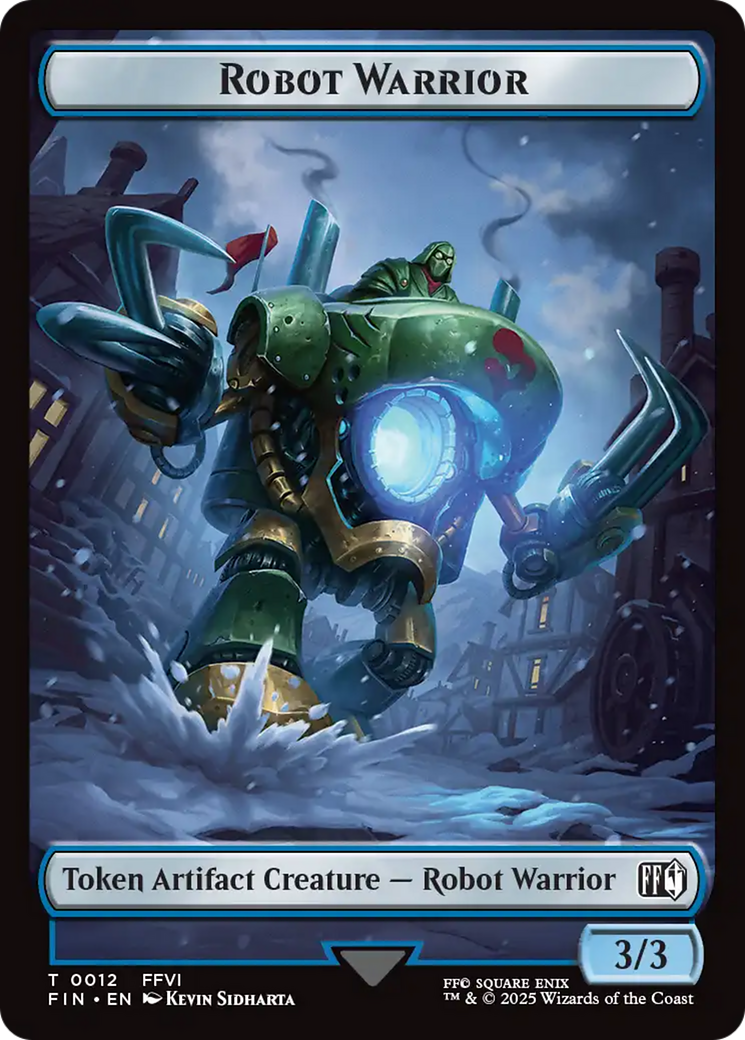 Hero (0008) // Robot Warrior (0012) Double-Sided Token [FINAL FANTASY Tokens] | The CG Realm
