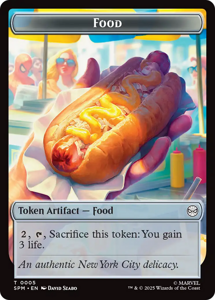 Spider // Food Double-Sided Token [Marvel's Spider-Man Tokens] | The CG Realm