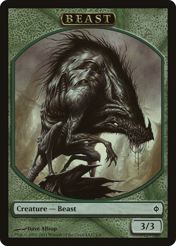 Beast Token (NPH-001) - New Phyrexia Tokens