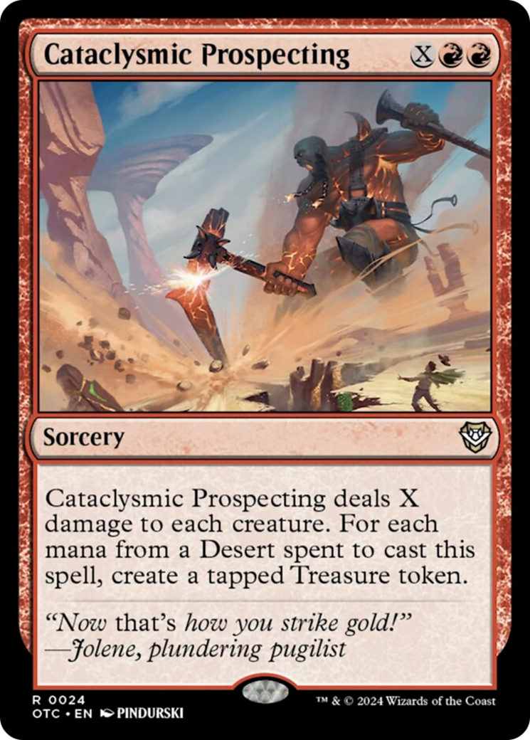 Cataclysmic Prospecting [Outlaws of Thunder Junction Commander] | The CG Realm