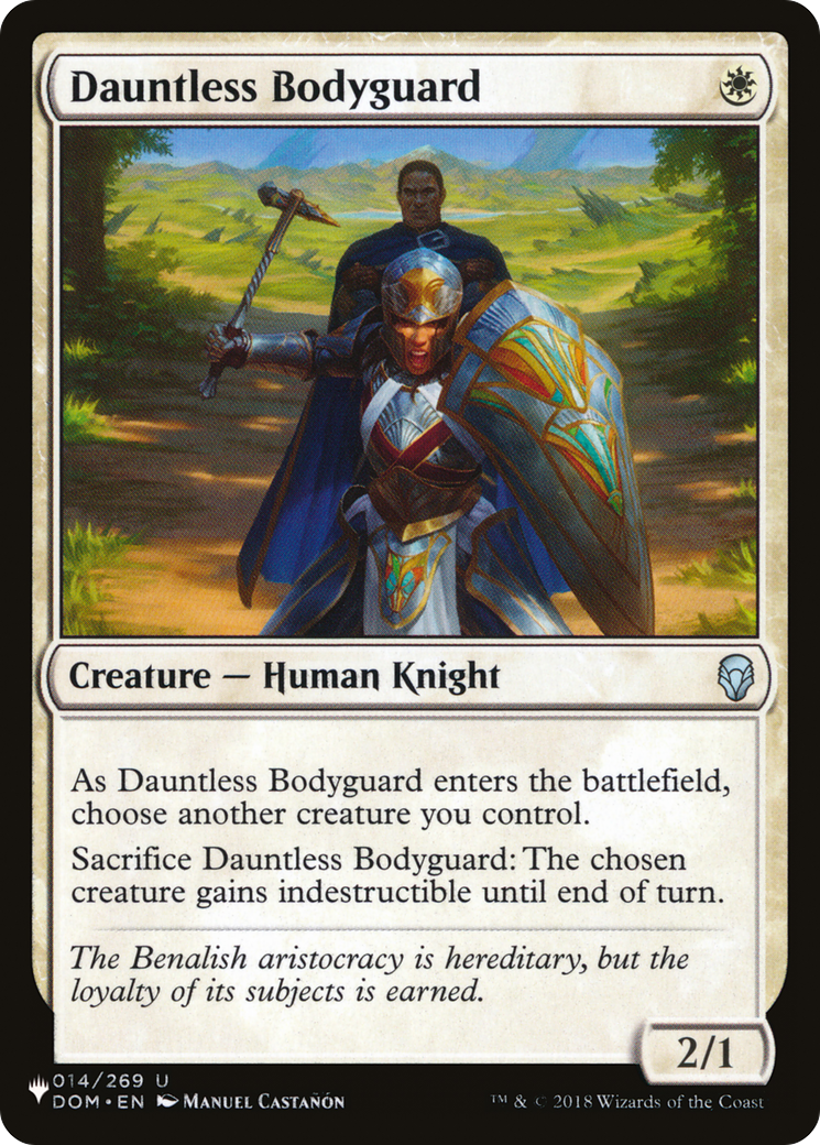 Dauntless Bodyguard [The List] | The CG Realm