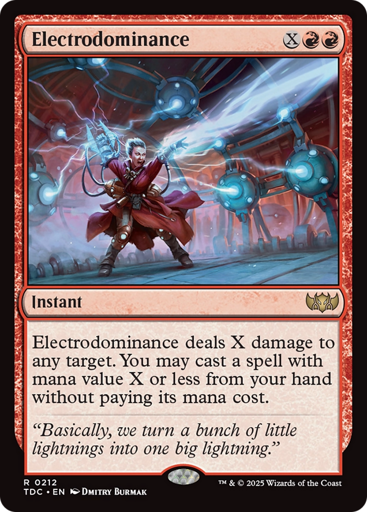 Electrodominance [Tarkir: Dragonstorm Commander] | The CG Realm
