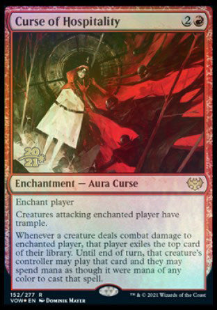 Curse of Hospitality [Innistrad: Crimson Vow Prerelease Promos] | The CG Realm