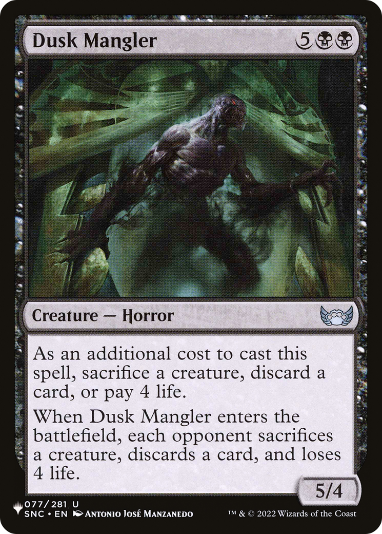Dusk Mangler [The List] | The CG Realm