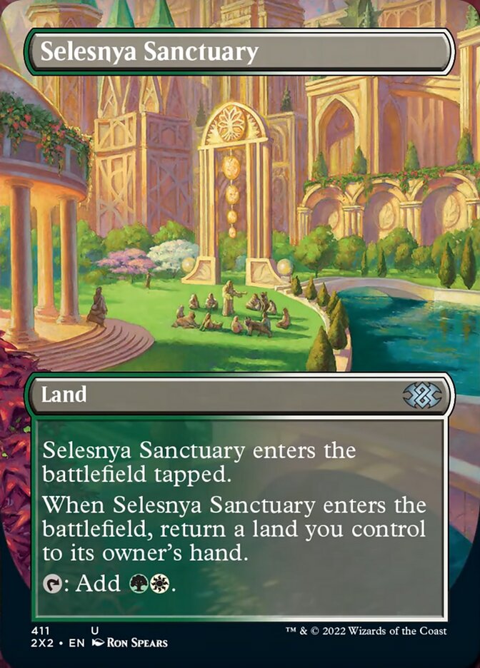 Selesnya Sanctuary (Borderless Alternate Art) [Double Masters 2022] | The CG Realm