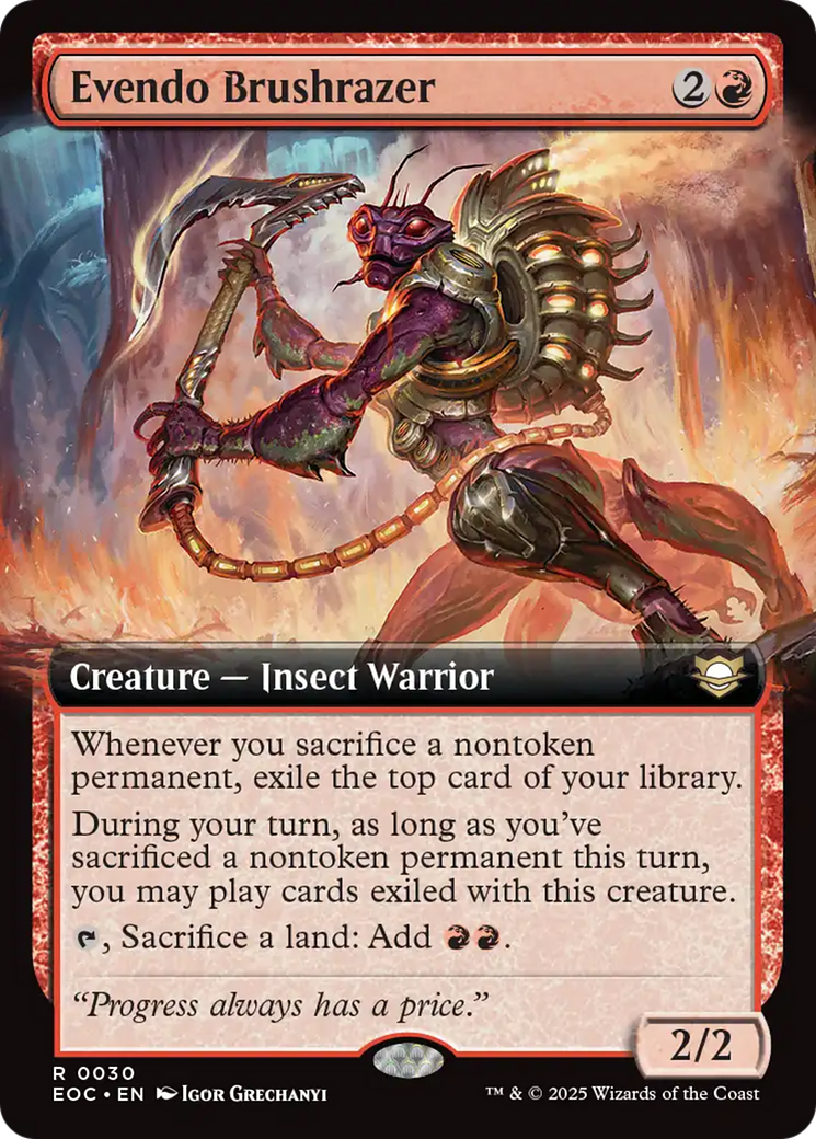 Evendo Brushrazer (Extended Art) [Edge of Eternities Commander] | The CG Realm