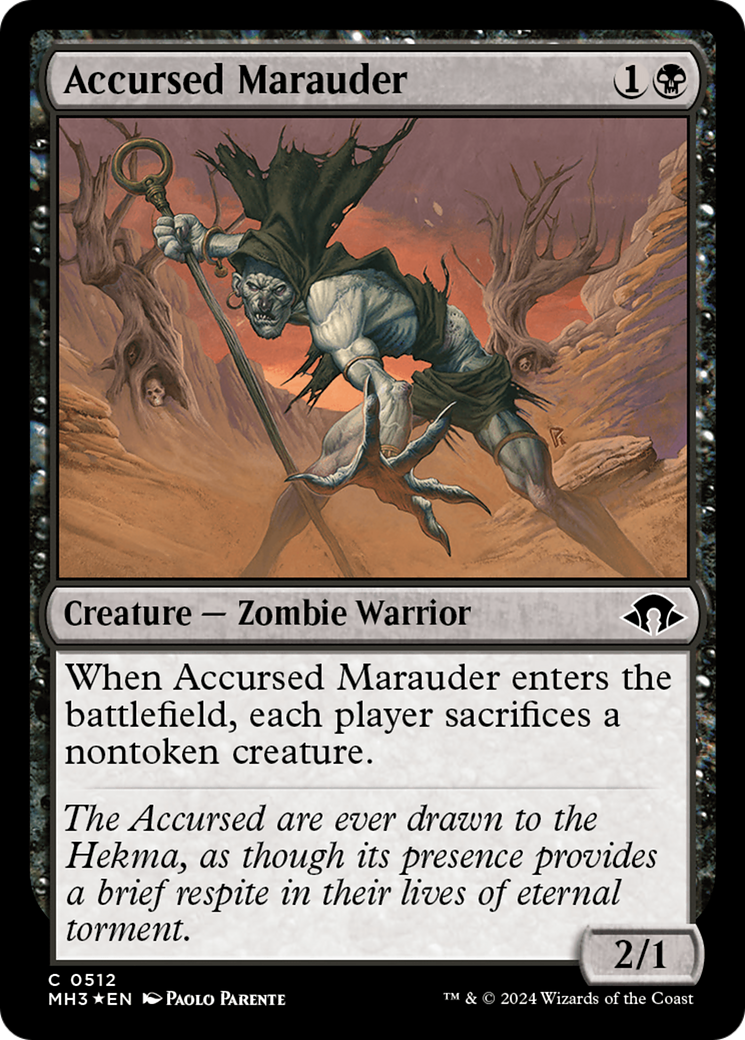 Accursed Marauder (Ripple Foil) [Modern Horizons 3] | The CG Realm